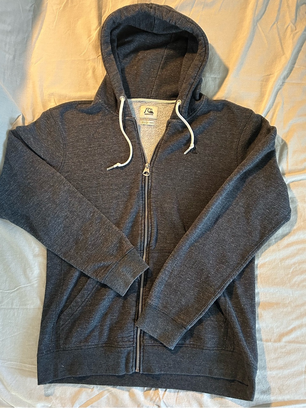 Quiksilver Men’s Navy Zip-Up Hooded Sweater